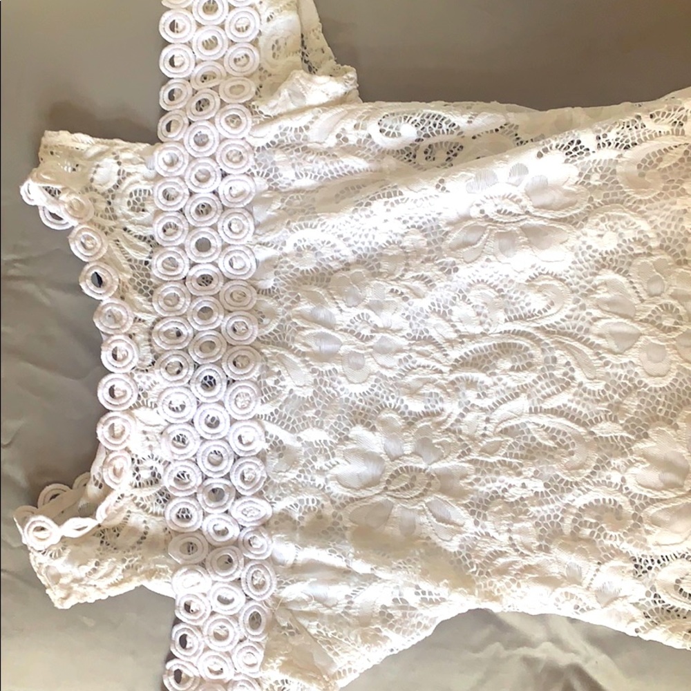 LACE WHITE MINI DRESS